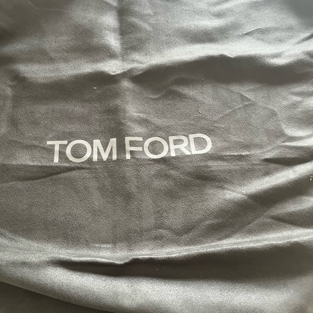 Tom Ford Grey  Dust Bag with White Logo Print Shoes Bags Travel 19 X 15